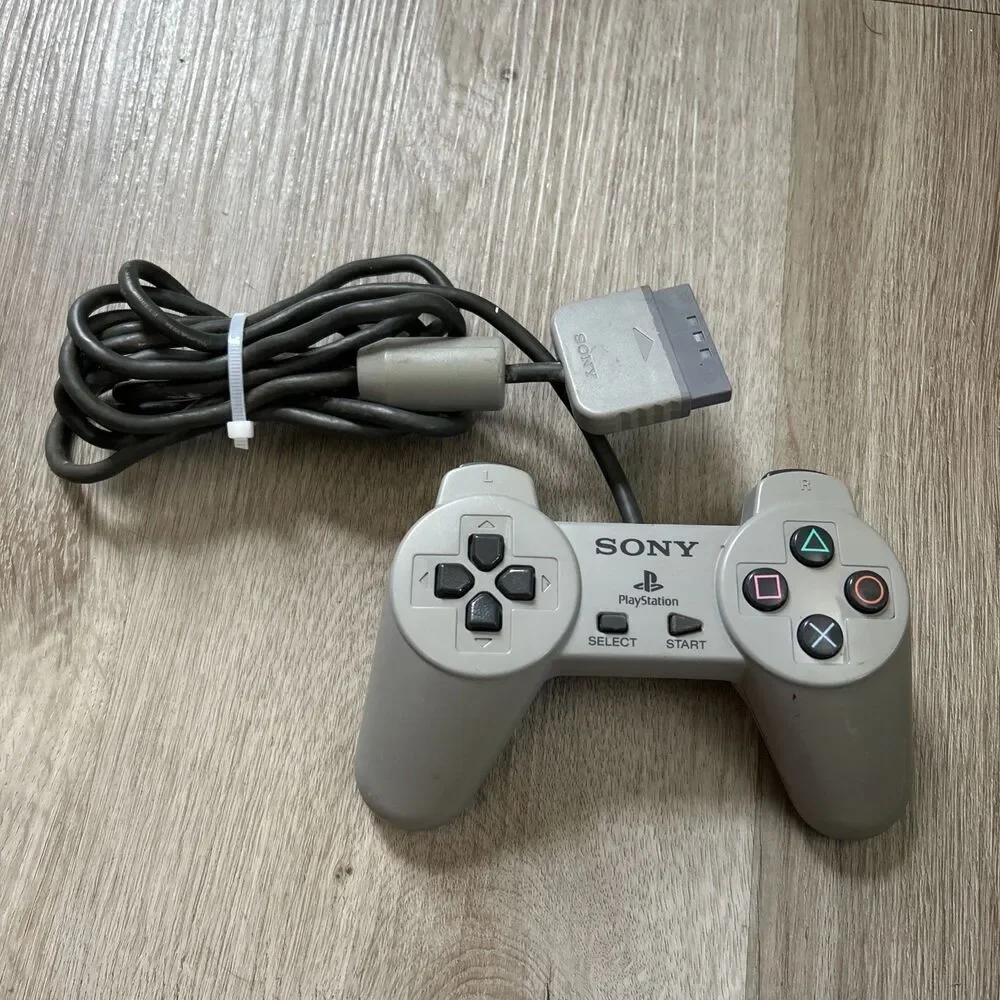 Sony PlayStation PS1 Official OEM Gray Controller SCPH-1080 PS One Tested Works